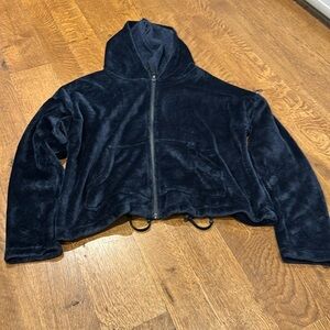 Brooklyn Karma Women’s Fleece Jacket Blue Size Small
